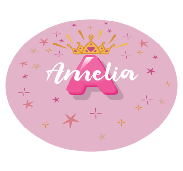 Rôzne vinylové koberce pre deti s menom princeznej - Tenstickers