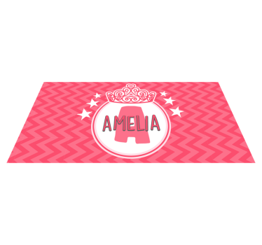 rôzne vinylové koberce pre deti znak mena princeznej - Tenstickers