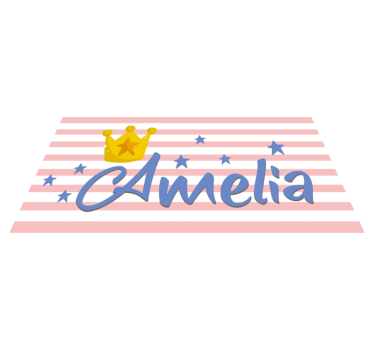 rôzne vinylové koberce pre deti koruna a hviezdy na mieru - Tenstickers