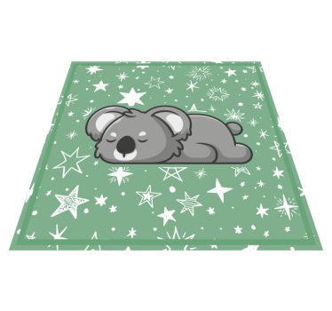 detský vinylový koberec spiace koaly hviezdy - Tenstickers