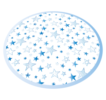 Modré odtiene hviezd koberec do spálne - Tenstickers
