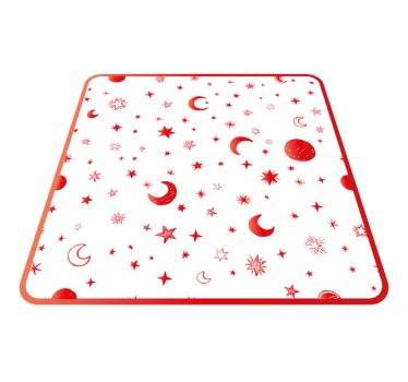 hviezdy vinylový koberec nebeské prvky - Tenstickers