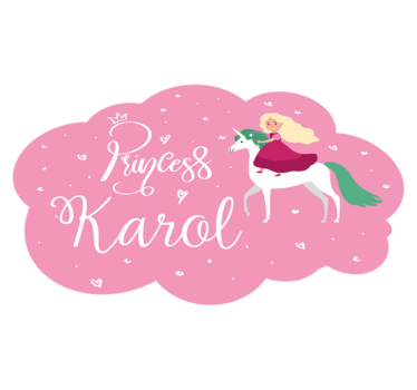 Princezná na koni prispôsobený vinylový koberec - Tenstickers
