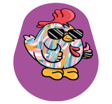 rôzne vinylové koberce pre deti šik kuracia postavička - Tenstickers