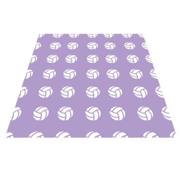 detský vinylový hry fialový volejbalový vzor - Tenstickers