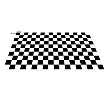 šachovnicové geometrické koberce - Tenstickers
