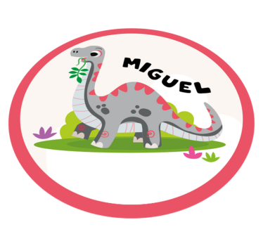 rôzne vinylové koberce pre deti sivý dinosaurus - Tenstickers