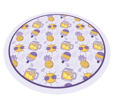 rôzne vinylové koberce pre deti tropická letná zábava - Tenstickers