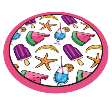 rôzne vinylové koberce pre deti farebné letné maškrty - Tenstickers