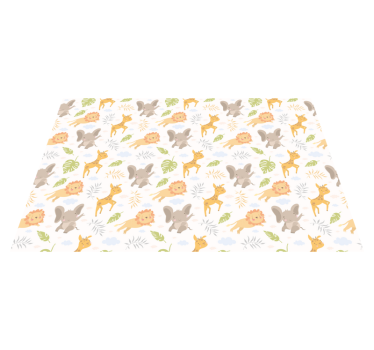 Severský minimalistický safari detský vinylový koberec - Tenstickers