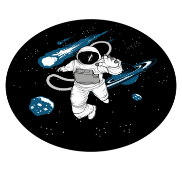 vinylový koberec cesty astro dobrodružstvo - Tenstickers
