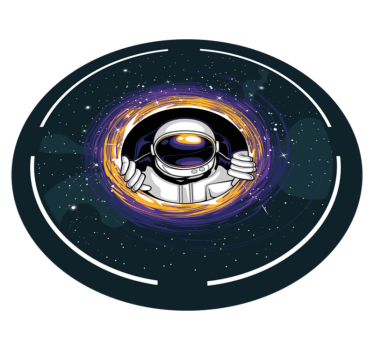 detský vinylový hry cesta kozmonauta - Tenstickers