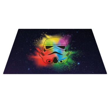 rôzne vinylové koberce pre deti farebná tvár stormtroopera - Tenstickers