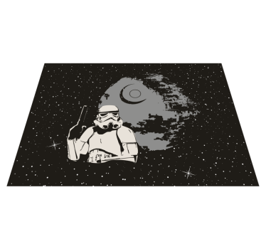 Rôzne vinylové koberce pre deti vesmírna scéna stormtroopera - Tenstickers