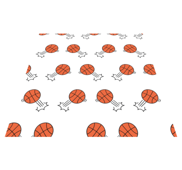 rôzne vinylové koberce pre deti vzor pohybu basketbalu - Tenstickers