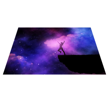 hviezdy vinylový koberec kozmická plavba - Tenstickers