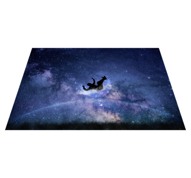 hviezdy vinylový koberec pád cez vesmír - Tenstickers