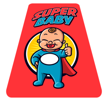 vinylové koberce pre nemluvna superhrdinská detská téma - Tenstickers