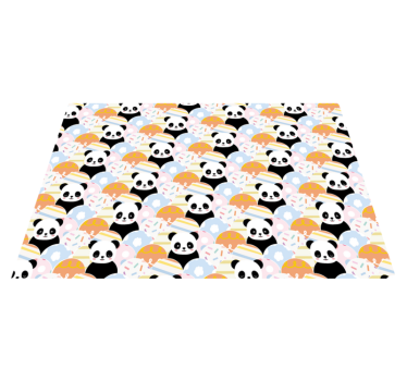 vinylové koberce pre nemluvna vzor panda ihriska - Tenstickers