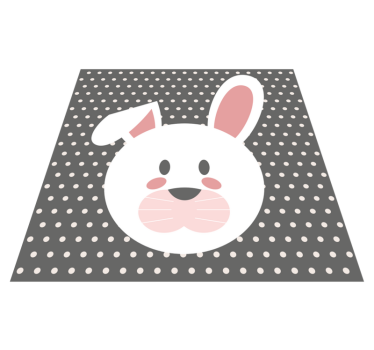 vinylové koberce pre nemluvna bodkovaný zajačik - Tenstickers