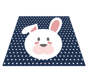 vinylové koberce pre nemluvna rozmarný motív zajačika - Tenstickers