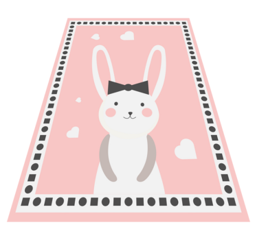 Vinylový koberec pre bábätko s motívom zajačika - Tenstickers