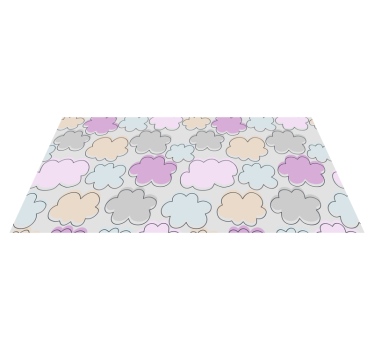 detský vinylový koberec zakalený pastel - Tenstickers