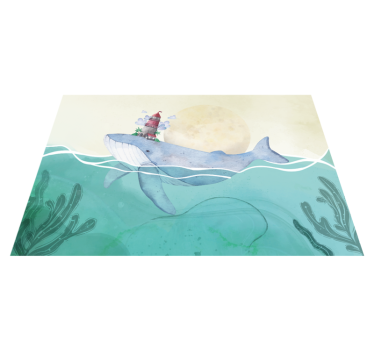 detský vinylový koberec rozmarný oceánsky život - Tenstickers