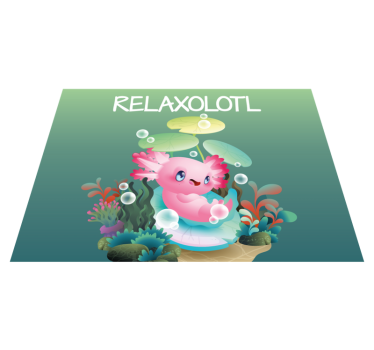rôzne vinylové koberce pre deti relaxolotl jazierko - Tenstickers