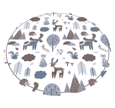 Koberec so severskými zvieratami - Tenstickers