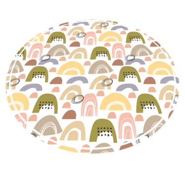 Koberec severský dúhový vzor - Tenstickers
