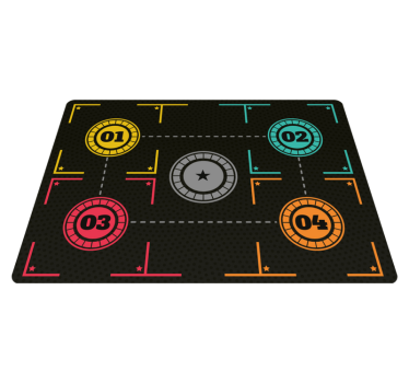 obdĺžnikový vinylový koberec basketbalový tréning - Tenstickers