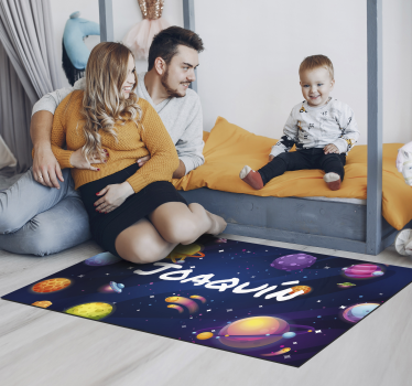 Vesmír a planéty prispôsobené vinyl koberec - Tenstickers
