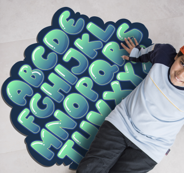Abeceda bubliny vinyl koberec - Tenstickers