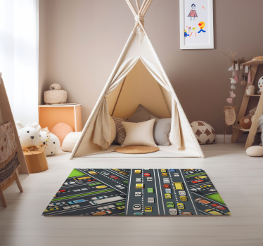 Cestná zápcha cestná vinyl koberec - Tenstickers
