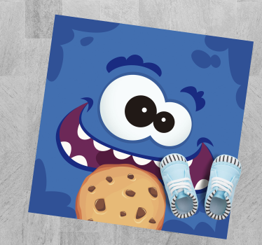Cookie monster deti vinylový koberec - Tenstickers