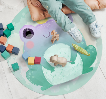 Detská vinylová predložka pod rohožku na zviera - Tenstickers