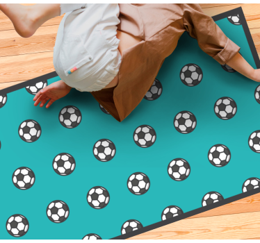 detský vinylový hry vzor futbalovej lopty - Tenstickers