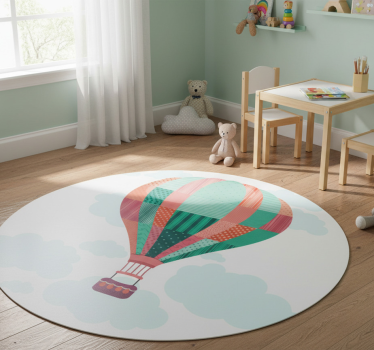 Detský vinylový koberec patchwork balónik - Tenstickers