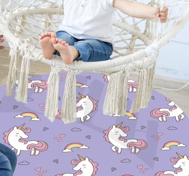 detský vinylový koberec fantazijný vzor jednorožca - Tenstickers