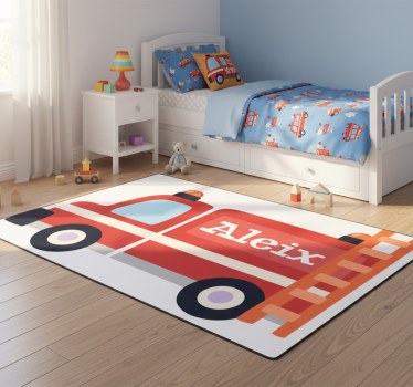 Detský vinylový koberec farebný hasiči - Tenstickers