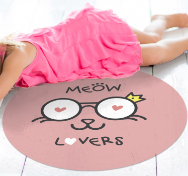 detský vinylový koberec grafika milovníkov mačiek - Tenstickers