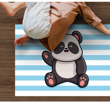 detský vinylový koberec hravý dizajn pandy - Tenstickers