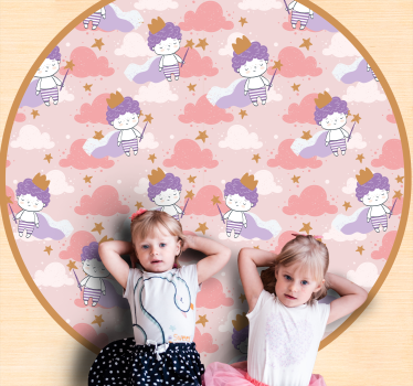 detský vinylový koberec magické oblačné kráľovstvo - Tenstickers