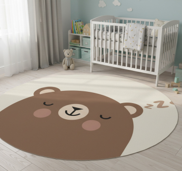 Detský vinylový koberec medvedík na detskú posteľ - Tenstickers