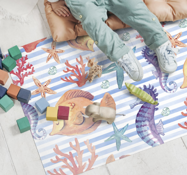 rôzne vinylové koberce pre deti oceánsky morský život - Tenstickers