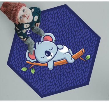 detský vinylový koberec ospalé koala mláďa - Tenstickers