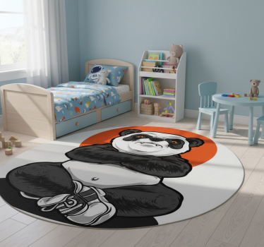 Detský vinylový koberec panda fešák - Tenstickers