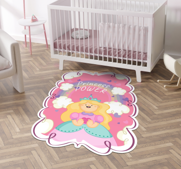 detský vinylový koberec princezná podložka na hranie - Tenstickers