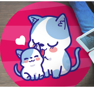 rôzne vinylové koberce pre deti prítulní mačací spoločníci - Tenstickers